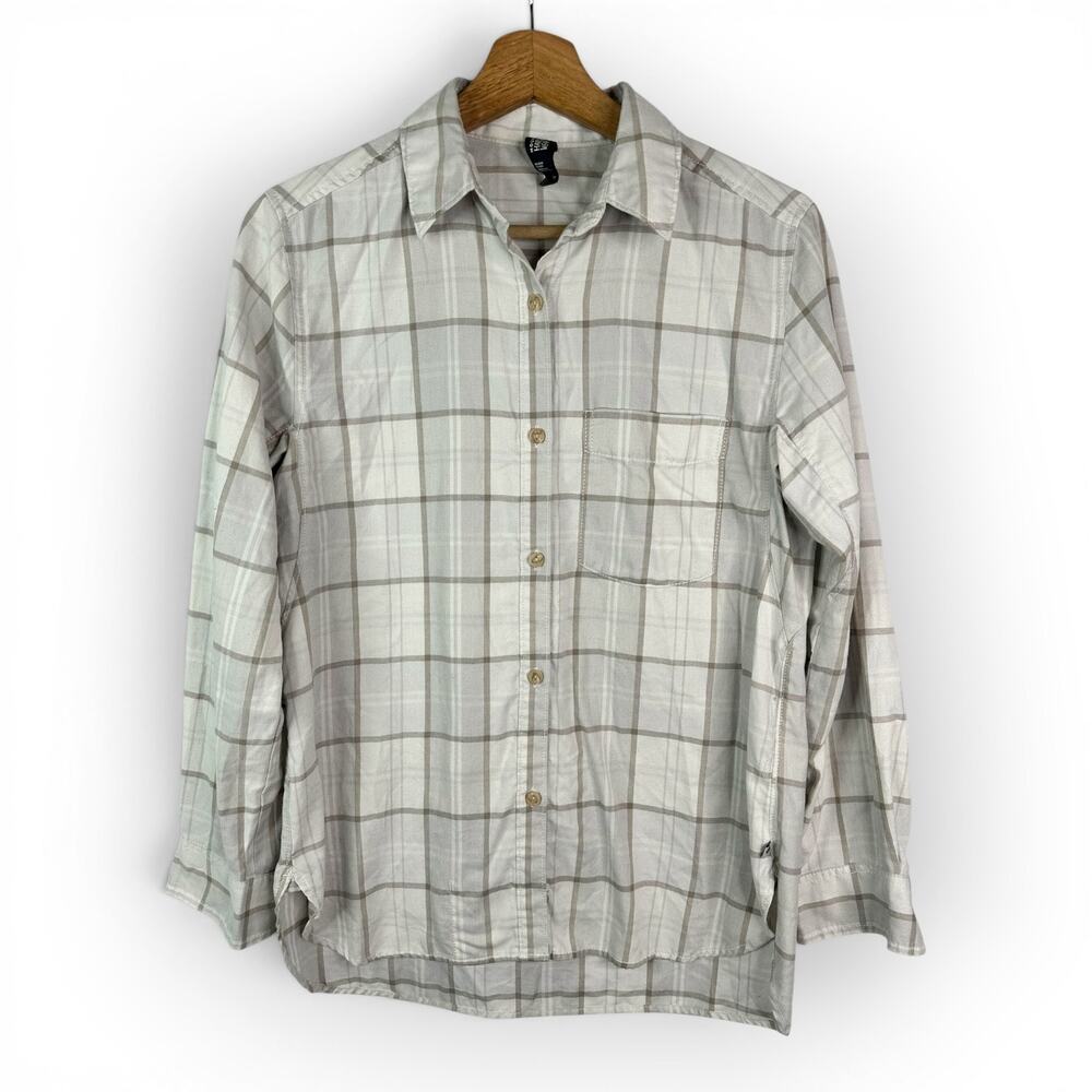 Mountain Hardwear Riley Plaid Button-Down Long Sleeve Shirt Womens XS Outdoor
